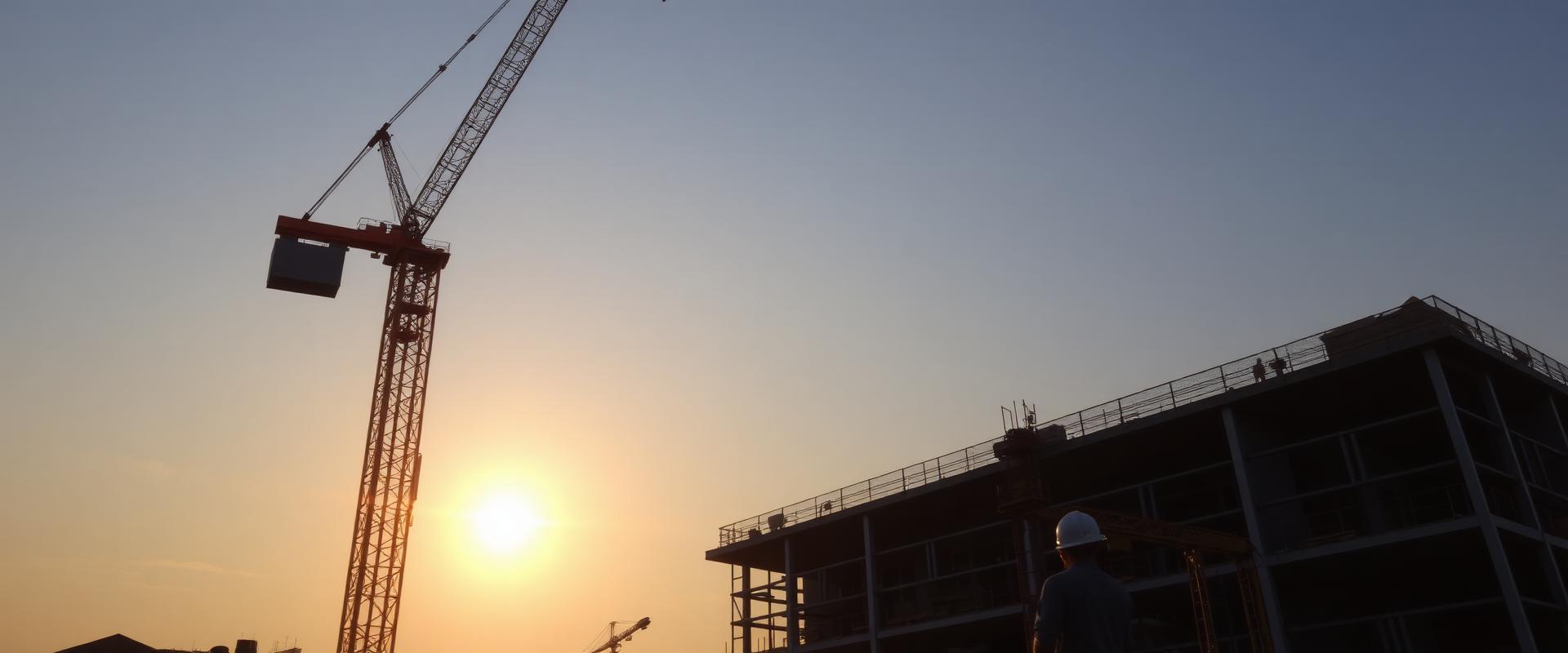 Construction Digital Marketing | Heidlebaugh Digital Construction crew on a commercial job site with blueprints — Heidlebaugh Digital construction marketing
