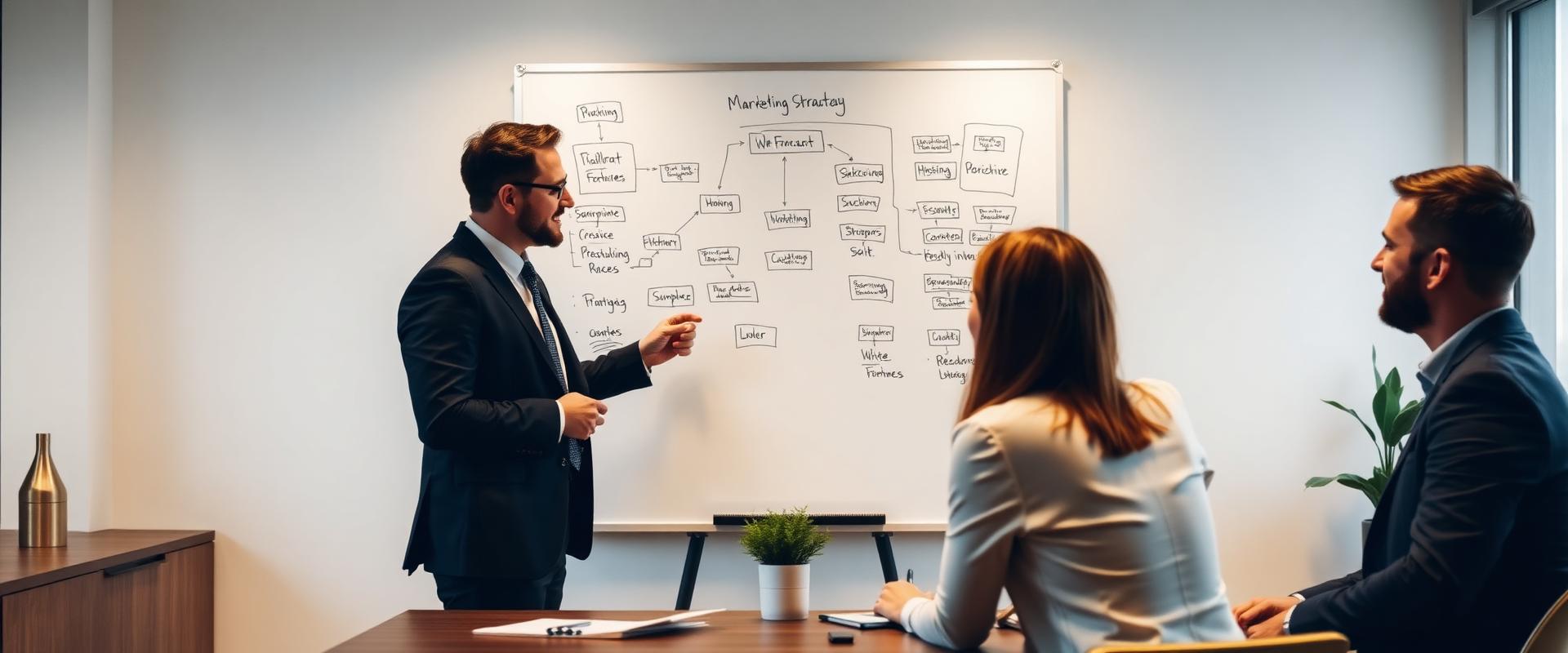 Marketing strategist presenting growth strategy to a business owner — Heidlebaugh Digital consulting