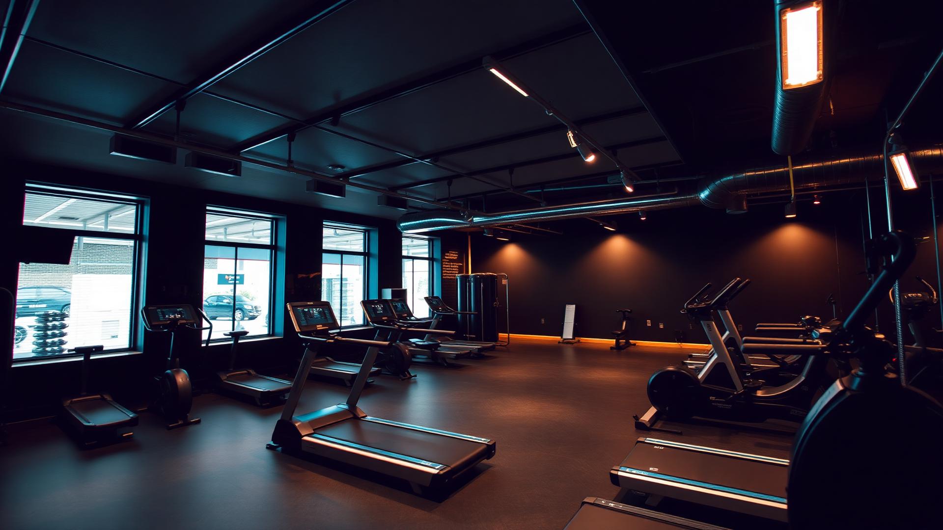 Personal trainer and client working out in modern gym — Heidlebaugh Digital fitness and wellness marketing